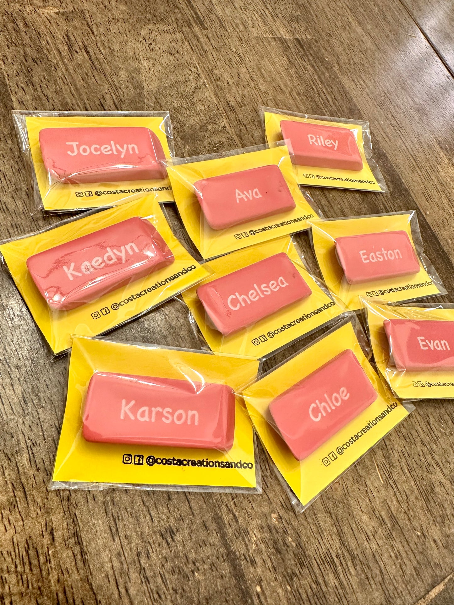 Custom Engraved Erasers