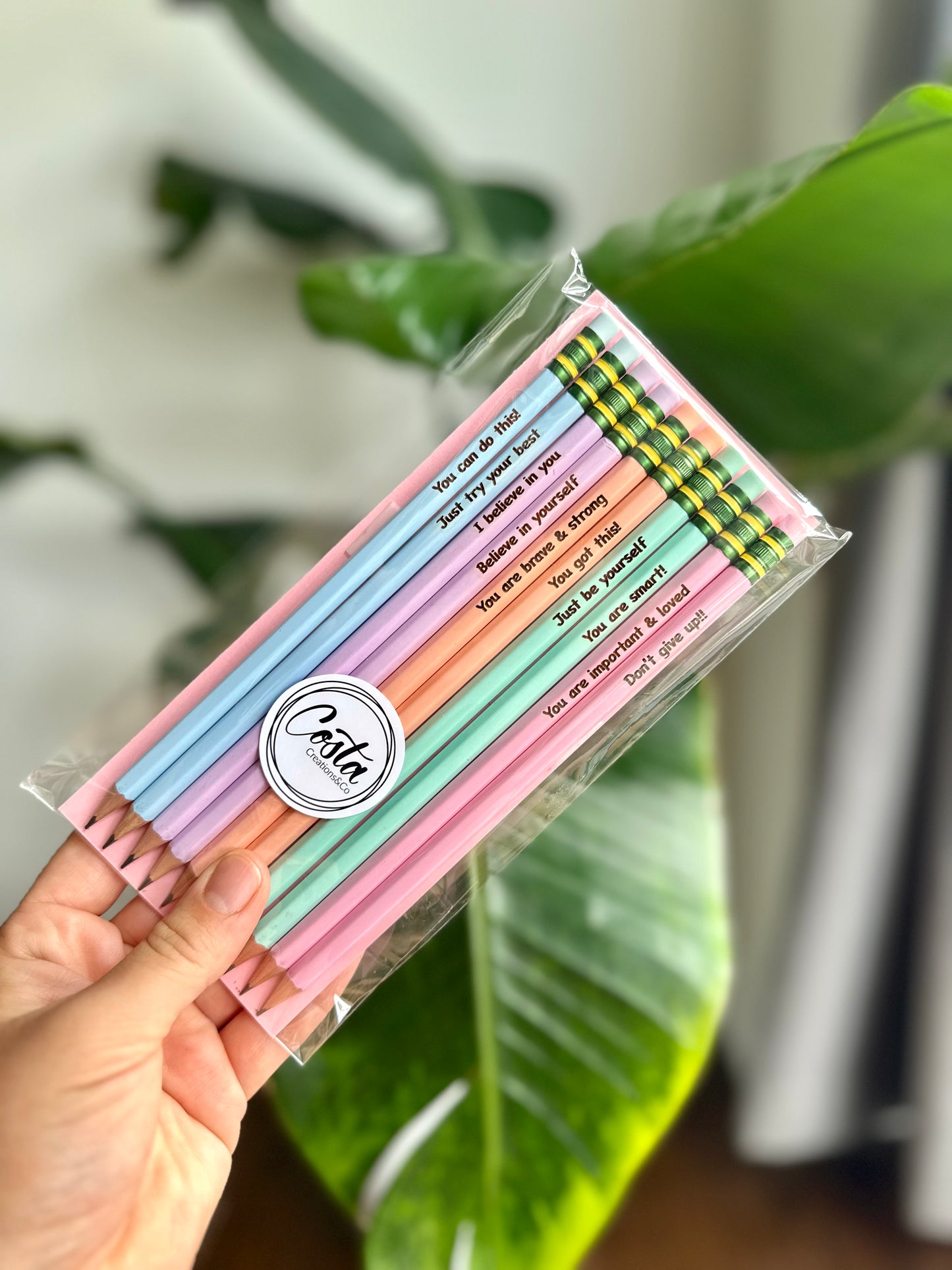 Custom Engraved Pencils - Pastel