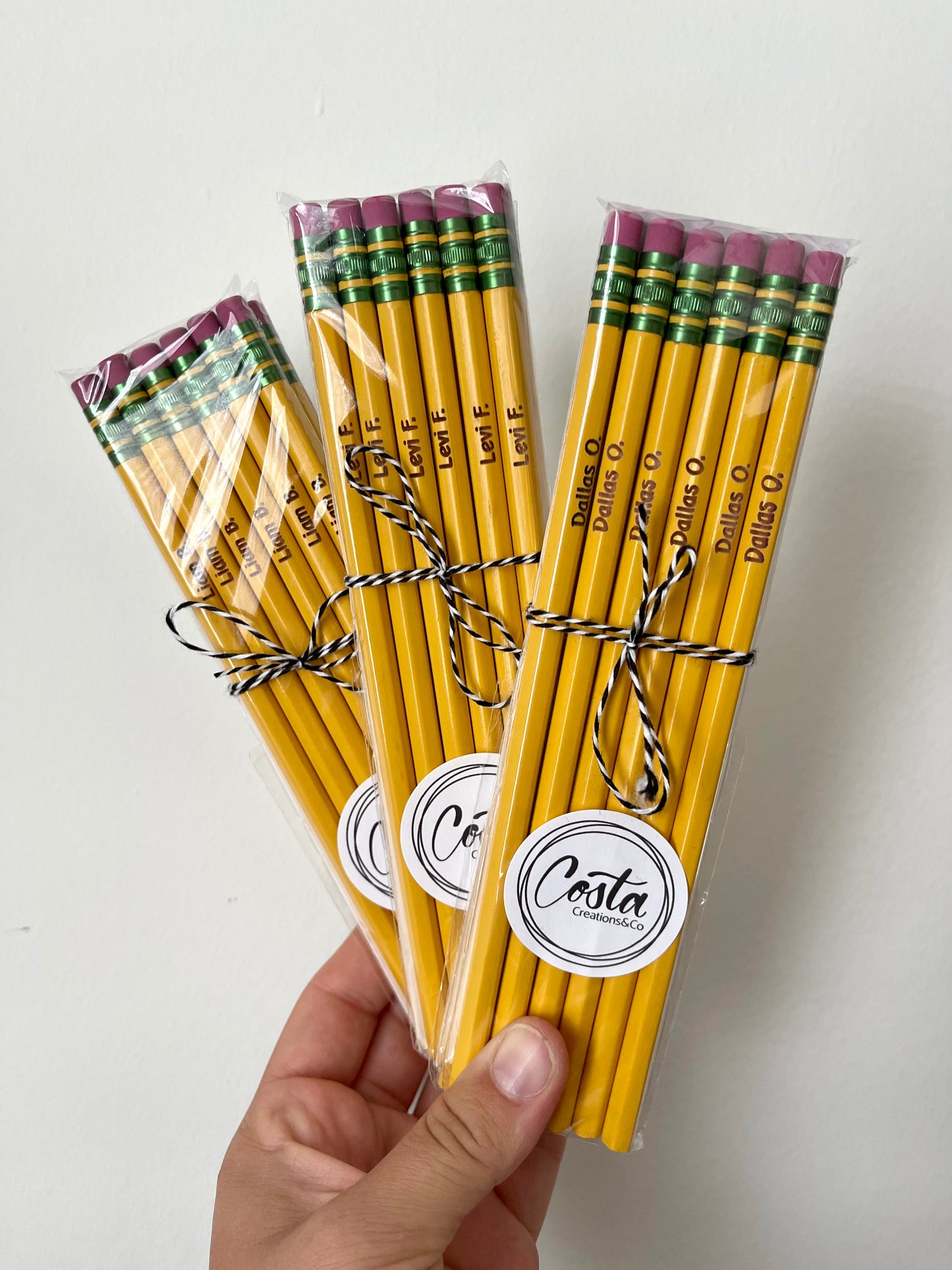Custom Engraved Pencils - Yellow
